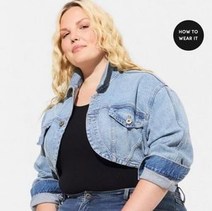 Torrid Cropped Denim Jacket
